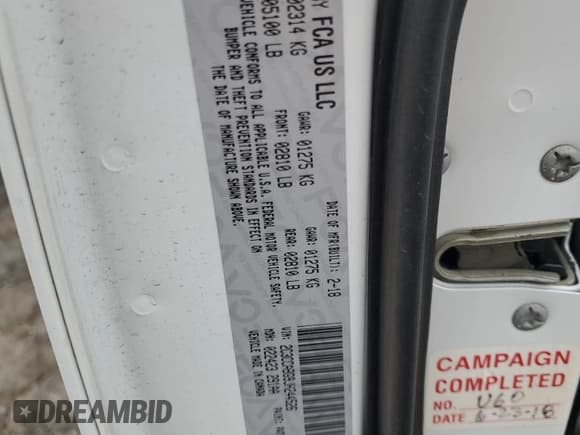 ✅ 2018 Chrysler 300 S • VIN: 2C3CCABG9JH244526 • Lot: 60982375. Listed on Copart with 137,259 mi. Free auction sales archive from the USA and detailed vehicle history report at DreamBid. Image 12.