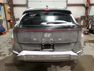 2024 Hyundai Kona SEL with VIN KM8HBCAB3RU110802, listed as a Copart auction lot 85800354 with 19,681 mi miles and Clean title. Bid and sale history available at DreamBid. Image 6.