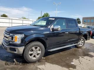 2018 Ford F-150 XL with VIN 1FTEW1CP0JKC45213, listed as a Copart auction lot 65411955 with 107,315 mi miles and Salvage title. Bid and sale history available at DreamBid. Image 1.