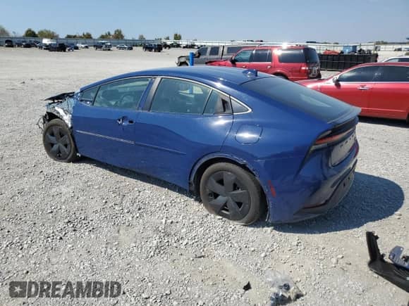 2023 Toyota Prius LE with VIN JTDACAAU6P3004002, listed as a Copart auction lot 80690095 with 58,977 mi miles and Salvage title. Bid and sale history available at DreamBid. Image 2.