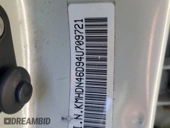 2004 Hyundai Elantra GLS z VIN KMHDN46D94U709721, wystawiony jako Copart lot #75496294 z przebiegiem Nie podano mil oraz Nie do naprawy • Non repairable. Historia ofert i sprzedaży dostępna na DreamBid. Obrazek 12.