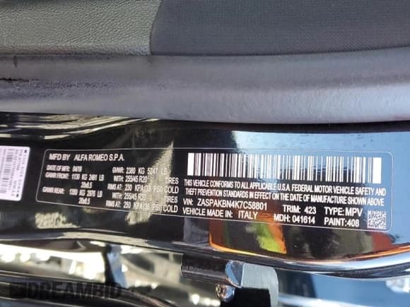 ✅ 2019 Alfa Romeo Stelvio Ti Lusso • VIN: ZASPAKBN4K7C58801 • Лот: 71768182. Опубликован ранее на Copart с пробегом Не указан. Бесплатный доступ к архиву аукционных продаж из США и подробный отчёт об истории автомобиля на DreamBid. Изображение 14.