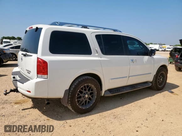 ✅ 2015 Nissan Armada Platinum • VIN: 5N1BA0NF6FN623181 • Lot: 58508725. Listed on Copart with 91,926 mi. Free auction sales archive from the USA and detailed vehicle history report at DreamBid. Image 3.
