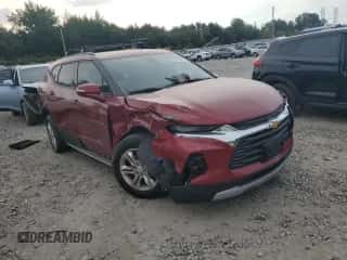 2020 Chevrolet Blazer LT with VIN 3GNKBBRA5LS589402, listed as a Copart auction lot 72619394 with 44,372 mi miles and Clean title. Bid and sale history available at DreamBid. Image 4.