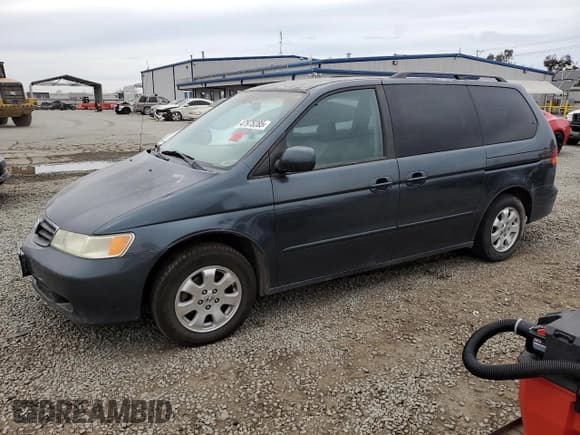 ✅ 2003 Honda Odyssey EX-L • VIN: 5FNRL187X3B122098 • Lot: 47975285. Listed on Copart with Not provided. Free auction sales archive from the USA and detailed vehicle history report at DreamBid. Image 1.