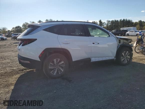 ✅ 2024 Hyundai Tucson Blue • VIN: KM8JBCD14RU192785 • Lot: 75837534. Wystawiony na Copart z przebiegiem 4 476 mil. Bezpłatny archiwum sprzedaży aukcyjnych z USA i szczegółowy raport historii pojazdu na DreamBid. Zdjęcie 3.