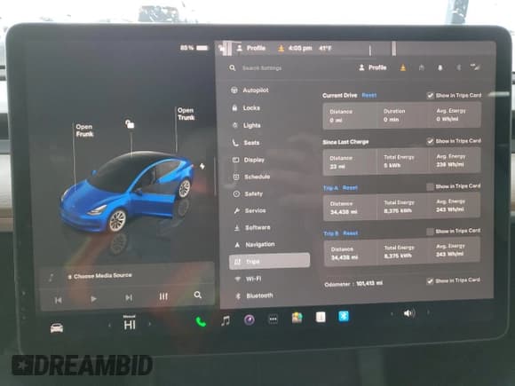 ✅ 2022 Tesla Model 3 • VIN: 5YJ3E1EA4NF304558 • Lot: 41845965. Wystawiony na Copart z przebiegiem 101 413 mil. Bezpłatny archiwum sprzedaży aukcyjnych z USA i szczegółowy raport historii pojazdu na DreamBid. Zdjęcie 9.
