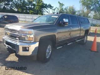 2015 Chevrolet Silverado 3500HD LTZ with VIN 1GC4K0C82FF577552, listed as a Copart auction lot 69853375 with 108,324 mi miles and Clean title. Bid and sale history available at DreamBid. Image 1.