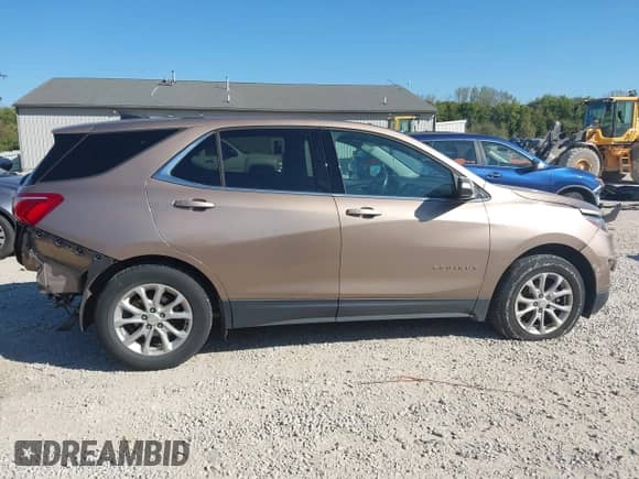 2018 Chevrolet Equinox LT with VIN 3GNAXJEV3JL107596, listed as a IAAI auction lot 43350614 with 105,715 mi miles and . Bid and sale history available at DreamBid. Image 14.