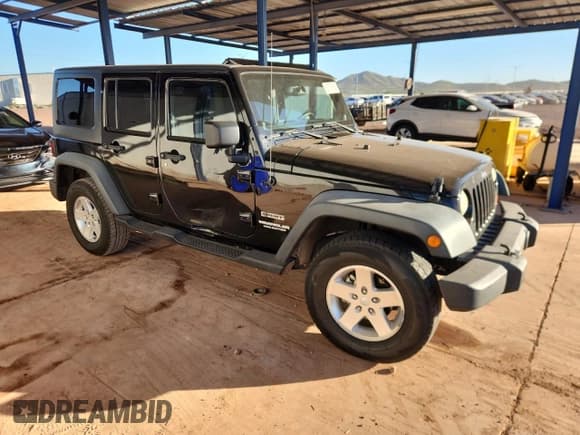 ✅ 2013 Jeep Wrangler Unlimited Sport • VIN: 1C4BJWDG5DL626664 • Лот: 82737655. Опубликован ранее на Copart с пробегом 157 447 миль. Бесплатный доступ к архиву аукционных продаж из США и подробный отчёт об истории автомобиля на DreamBid. Изображение 4.