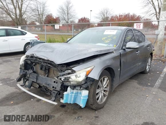 ✅ 2014 Infiniti Q50 Premium • VIN: JN1BV7ARXEM694098 • Lot: 43748947. Listed on IAAI with 209,637 mi. Free auction sales archive from the USA and detailed vehicle history report at DreamBid. Image 2.