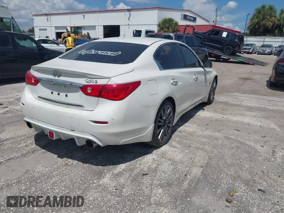 ✅ 2017 Infiniti Q50 Red Sport 400 • VIN: JN1FV7AP5HM851217 • Лот: 42846124. Опубликован ранее на IAAI с пробегом 88 181 миль. Бесплатный доступ к архиву аукционных продаж из США и подробный отчёт об истории автомобиля на DreamBid. Изображение 4.