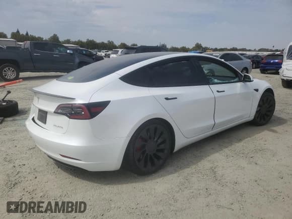 ✅ 2023 Tesla Model 3 Performance • VIN: 5YJ3E1EC2PF382146 • Лот: 81154725. Опубликован ранее на Copart с пробегом 25 566 миль. Бесплатный доступ к архиву аукционных продаж из США и подробный отчёт об истории автомобиля на DreamBid. Изображение 3.
