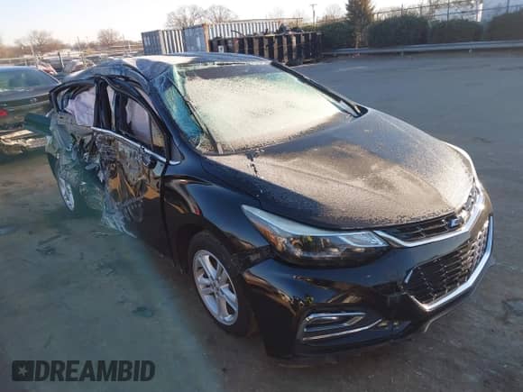 2018 Chevrolet Cruze LT with VIN 3G1BD6SM8JS642811, listed as a IAAI auction lot 41346076 with 88,267 mi miles and . Bid and sale history available at DreamBid. Image 1.