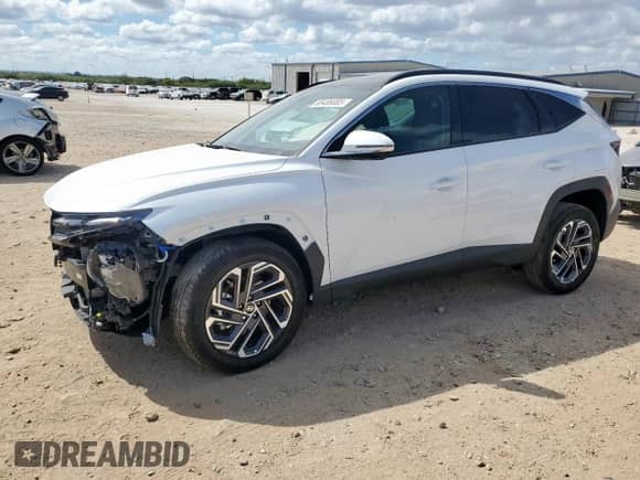 2025 Hyundai Tucson Limited with VIN KM8JEDD14SU345748, listed as a Copart auction lot 85488085 with 1,189 mi miles and Salvage title. Bid and sale history available at DreamBid. Image 1.