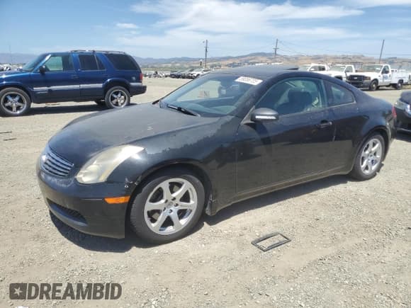 ✅ 2005 Infiniti G35 • VIN: JNKCV54E95M420162 • Lot: 59056705. Listed on Copart with 135,412 mi. Free auction sales archive from the USA and detailed vehicle history report at DreamBid. Image 1.