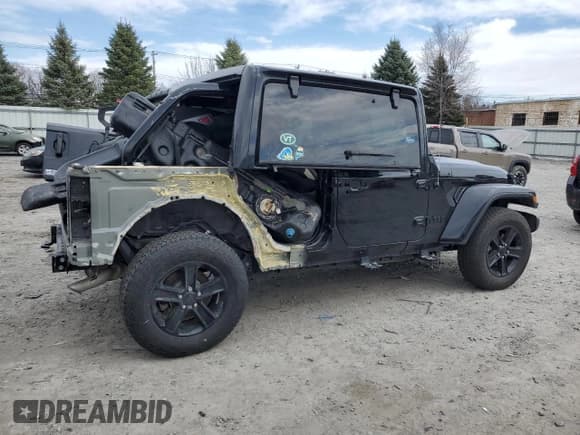 ✅ 2023 Jeep Wrangler High Altitude • VIN: 1C4HJXEG0PW639484 • Lot: 48342525. Listed on Copart with 23,841 mi. Free auction sales archive from the USA and detailed vehicle history report at DreamBid. Image 3.