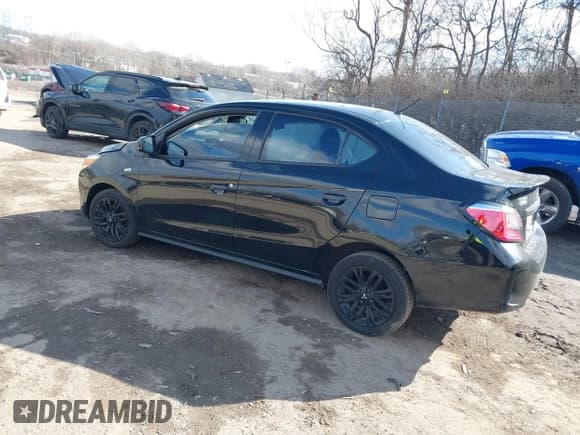 ✅ 2023 Mitsubishi Mirage ES • VIN: ML32FUFJ4PHF04714 • Lot: 41530358. Listed on IAAI with 20,334 mi. Free auction sales archive from the USA and detailed vehicle history report at DreamBid. Image 3.