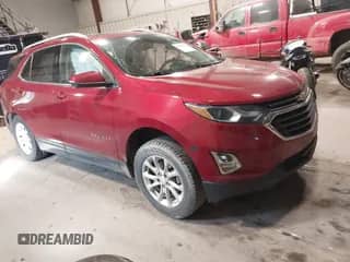2018 Chevrolet Equinox LT z VIN 2GNAXSEVXJ6112062, wystawiony jako IAAI lot #43406177 z przebiegiem 69 608 mil mil oraz . Historia ofert i sprzedaży dostępna na DreamBid. Obrazek 1.