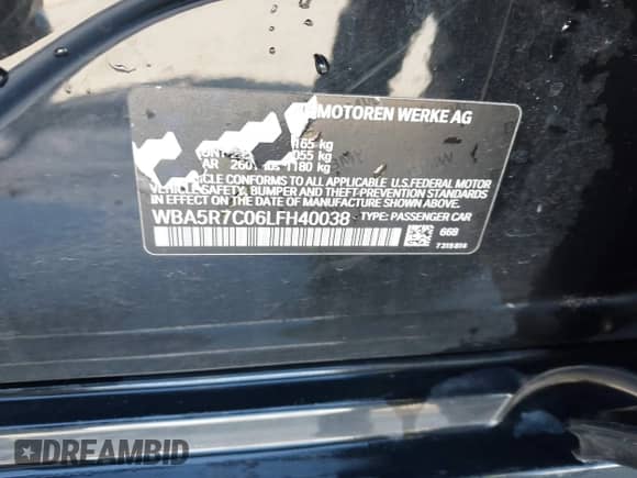 2020 BMW 3 Series 330i xDrive с VIN WBA5R7C06LFH40038, выставлен на аукционе IAAI как лот 41780401 с пробегом 100 588 миль миль и . История ставок и продаж доступна на DreamBid. Изображение 9.