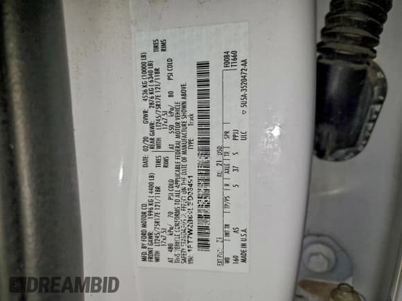 ✅ 2020 Ford F-250 XL • VIN: 1FT7W2B64LED06491 • Lot: 95730605. Listed on Copart with 49,761 mi. Free auction sales archive from the USA and detailed vehicle history report at DreamBid. Image 12.