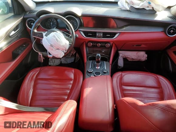 ✅ 2019 Alfa Romeo Stelvio Ti • VIN: ZASPAKBN0K7C56432 • Lot: 85646664. Listed on Copart with Not provided. Free auction sales archive from the USA and detailed vehicle history report at DreamBid. Image 8.