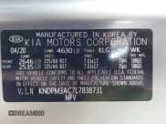 ✅ 2020 Kia Sportage LX • VIN: KNDPM3AC7L7838731 • Lot: 42969468. Listed on IAAI with 89,885 mi. Free auction sales archive from the USA and detailed vehicle history report at DreamBid. Image 9.