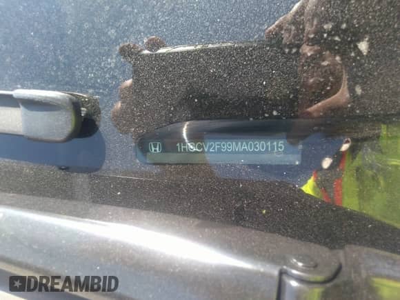 2021 Honda Accord Touring with VIN 1HGCV2F99MA030115, listed as a IAAI auction lot 43225630 with 25,551 mi miles and . Bid and sale history available at DreamBid. Image 18.