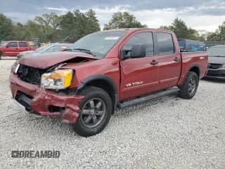 ✅ 2015 Nissan Titan Pro-4X • VIN: 1N6BA0ECXFN505576 • Lot: 85187015. Listed on Copart with 56,221 mi. Free auction sales archive from the USA and detailed vehicle history report at DreamBid. Image 1.