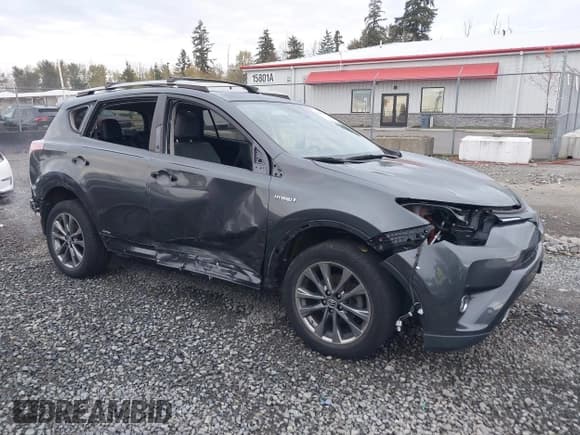 ✅ 2018 Toyota RAV4 Hybrid Limited • VIN: JTMDJREV1JD243611 • Lot: 43501396. Listed on IAAI with 68,853 mi. Free auction sales archive from the USA and detailed vehicle history report at DreamBid. Image 1.