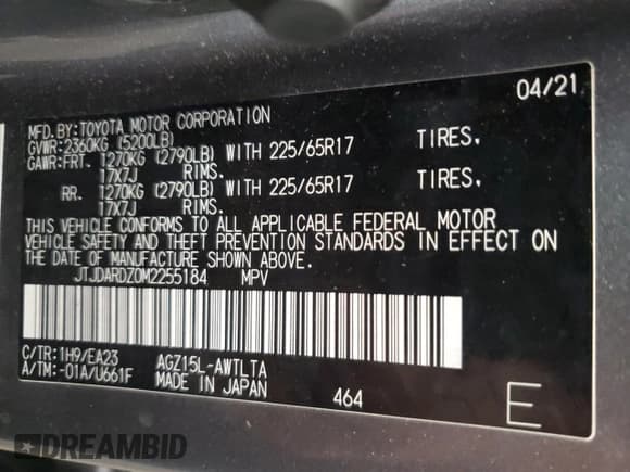 ✅ 2021 Lexus NX 300 • VIN: JTJDARDZ0M2255184 • Lot: 92018365. Wystawiony na Copart z przebiegiem 26 592 mil. Bezpłatny archiwum sprzedaży aukcyjnych z USA i szczegółowy raport historii pojazdu na DreamBid. Zdjęcie 13.