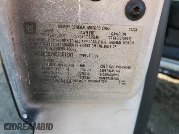 ✅ 2005 Chevrolet Silverado 1500 LS • VIN: 1GCEK19V45E151261 • Lot: 61556275. Wystawiony na Copart z przebiegiem 329 943 mil mil. Skorzystaj z bezpłatnego archiwum sprzedaży aukcyjnych z USA i zobacz szczegółowy raport historii pojazdu na DreamBid. Zdjęcie 13.