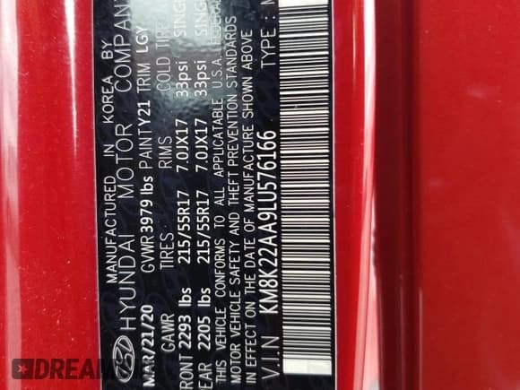 ✅ 2020 Hyundai Kona SEL • VIN: KM8K22AA9LU576166 • Лот: 71525194. Опубликован ранее на Copart с пробегом 37 380 миль. Бесплатный доступ к архиву аукционных продаж из США и подробный отчёт об истории автомобиля на DreamBid. Изображение 15.