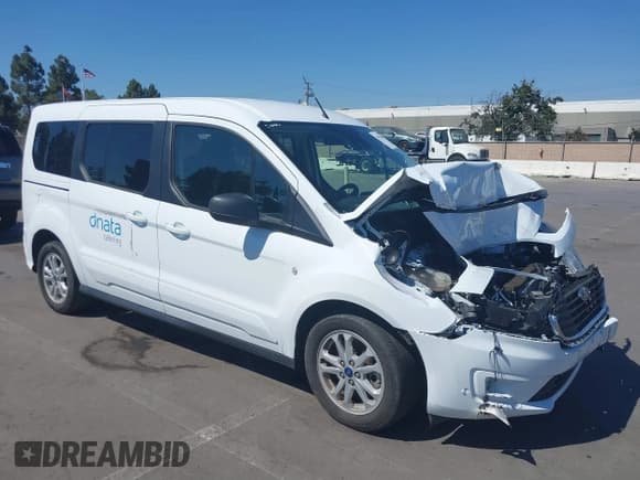 ✅ 2022 Ford Transit Connect XLT • VIN: NM0GE9F20N1523630 • Lot: 39919669. Listed on IAAI with 20,528 mi. Free auction sales archive from the USA and detailed vehicle history report at DreamBid. Image 1.