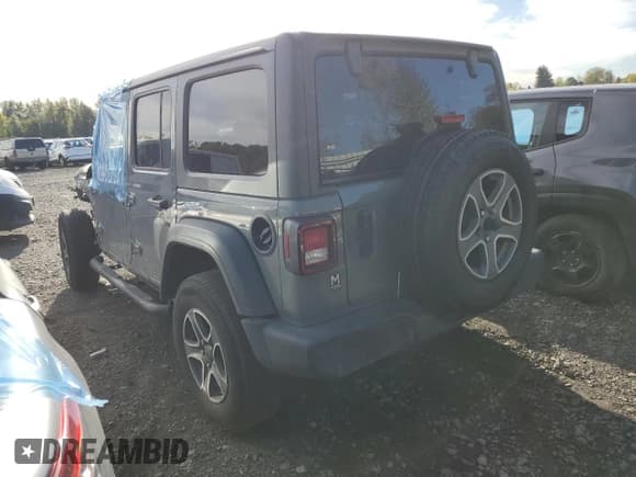 ✅ 2022 Jeep Wrangler Unlimited High Tide • VIN: 1C4HJXDGXNW142263 • Lot: 72552824. Listed on Copart with 43,321 mi. Free auction sales archive from the USA and detailed vehicle history report at DreamBid. Image 2.