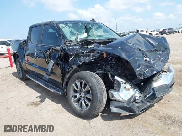 2022 Chevrolet Silverado 1500 LT z VIN 1GCPWCED0NZ201765, wystawiony jako IAAI lot #42423674 z przebiegiem 40 001 mil mil oraz . Historia ofert i sprzedaży dostępna na DreamBid. Obrazek 1.