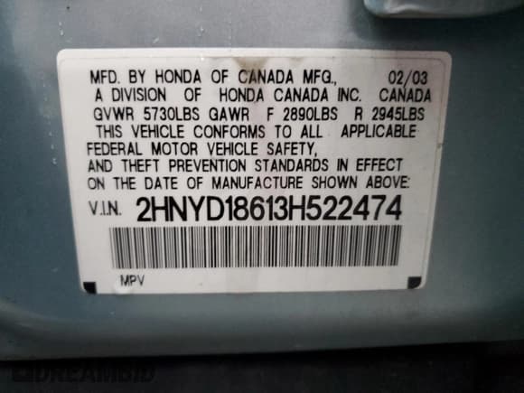 ✅ 2003 Acura MDX Touring • VIN: 2HNYD18613H522474 • Lot: 90676605. Wystawiony na Copart z przebiegiem 237 538 mil. Bezpłatny archiwum sprzedaży aukcyjnych z USA i szczegółowy raport historii pojazdu na DreamBid. Zdjęcie 13.