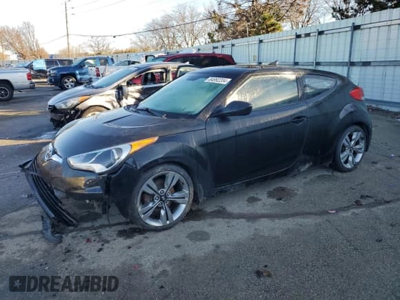 ✅ 2013 Hyundai Veloster w/Black Int • VIN: KMHTC6AD4DU104672 • Lot: 84992204. Listed on Copart with 188,063 mi. Free auction sales archive from the USA and detailed vehicle history report at DreamBid. Image 1.
