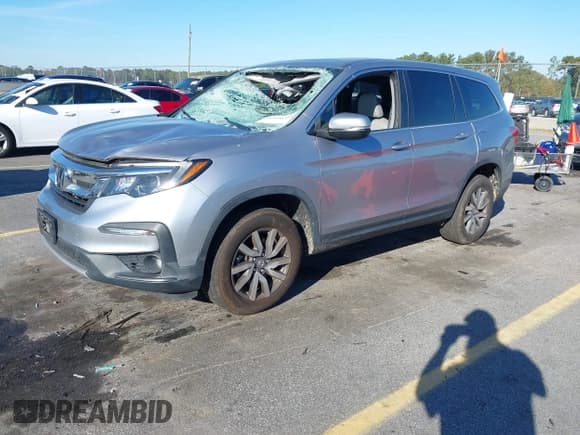 ✅ 2021 Honda Pilot EX-L • VIN: 5FNYF6H50MB082503 • Лот: 43598260. Опубликован ранее на IAAI с пробегом 74 247 миль. Бесплатный доступ к архиву аукционных продаж из США и подробный отчёт об истории автомобиля на DreamBid. Изображение 2.