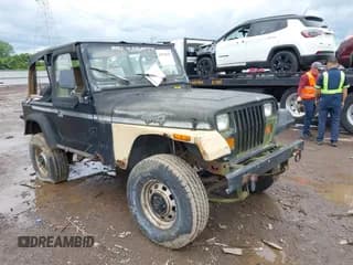 ✅ 1995 Jeep Wrangler S • VIN: 1J4FY19P8SP310099 • Lot: 42254030. Listed on IAAI with 123,739 mi. Free auction sales archive from the USA and detailed vehicle history report at DreamBid. Image 1.