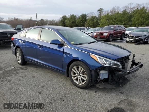 ✅ 2015 Hyundai Sonata SE • VIN: 5NPE24AF7FH160401 • Lot: 71539432. Listed on Copart with 128,813 mi. Free auction sales archive from the USA and detailed vehicle history report at DreamBid. Image 4.