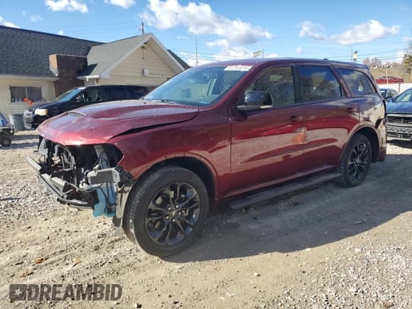 ✅ 2022 Dodge Durango GT Plus • VIN: 1C4RDJDG5NC161667 • Lot: 91263075. Listed on Copart with 36,394 mi. Free auction sales archive from the USA and detailed vehicle history report at DreamBid. Image 1.