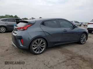 2019 Hyundai Veloster 2.0 with VIN KMHTG6AF1KU006928, listed as a Copart auction lot 64848244 with 53,966 mi miles and Salvage title. Bid and sale history available at DreamBid. Image 3.