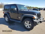 ✅ 2019 Jeep Wrangler Sport S • VIN: 1C4GJXAG6KW645168 • Lot: 70653485. Listed on Copart with 46,677 mi. Free auction sales archive from the USA and detailed vehicle history report at DreamBid. Image 4.