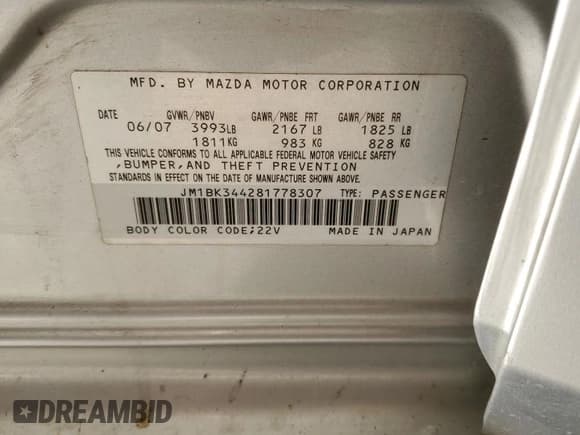 ✅ 2008 Mazda 3 S GT • VIN: JM1BK344281778307 • Lot: 93127005. Wystawiony na Copart z przebiegiem 290 023 mil. Bezpłatny archiwum sprzedaży aukcyjnych z USA i szczegółowy raport historii pojazdu na DreamBid. Zdjęcie 14.