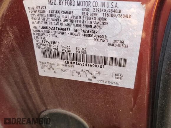 ✅ 2004 Lincoln LS Luxury • VIN: 1LNHM86S54Y600787 • Lot: 89520135. Wystawiony na Copart z przebiegiem 177 904 mil. Bezpłatny archiwum sprzedaży aukcyjnych z USA i szczegółowy raport historii pojazdu na DreamBid. Zdjęcie 12.