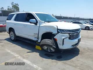 2023 Chevrolet Tahoe Premier z VIN 1GNSKSKD0PR262516, wystawiony jako IAAI lot #42473875 z przebiegiem 83 461 mil mil oraz . Historia ofert i sprzedaży dostępna na DreamBid. Obrazek 1.