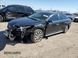 ✅ 2017 Hyundai Sonata Sport • VIN: 5NPE34AF9HH467178 • Lot: 44849593. Listed on Copart with 76,877 mi. Free auction sales archive from the USA and detailed vehicle history report at DreamBid. Image 1.