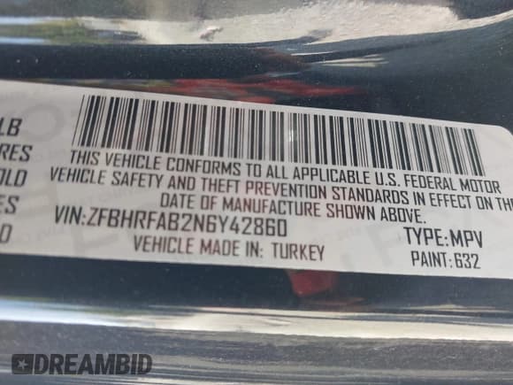 ✅ 2022 Ram ProMaster City Cargo Tradesman • VIN: ZFBHRFAB2N6Y42860 • Lot: 40139398. Listed on IAAI with 13,863 mi. Free auction sales archive from the USA and detailed vehicle history report at DreamBid. Image 9.