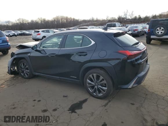 ✅ 2021 Lexus UX 250h F Sport • VIN: JTHR9JBH0M2051156 • Lot: 92990525. Listed on Copart with 21,617 mi. Free auction sales archive from the USA and detailed vehicle history report at DreamBid. Image 2.